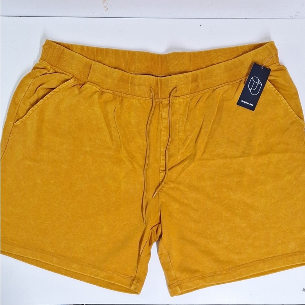 NEW! Men's Big & Tall Knit Shorts -
Original Use, Gold 6” Inseam